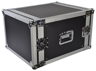 Cobra 8U 19-Inch Rack Flight Case 520mm Deep – Durable Plywood Construction